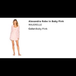 Baby pink brand new never worn lace robe